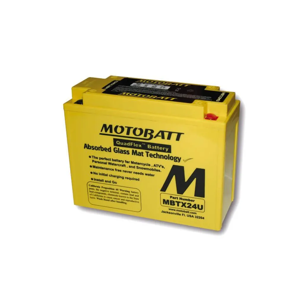 Batterie de Démarrage MBTX24U Motobatt Idéale pour Hivernage et Touring