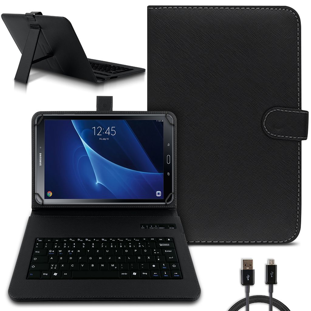 Tastatur Hülle Bluetooth Keyboard Tasche für Samsung Galaxy Tab A6 10.1 QWERTZ