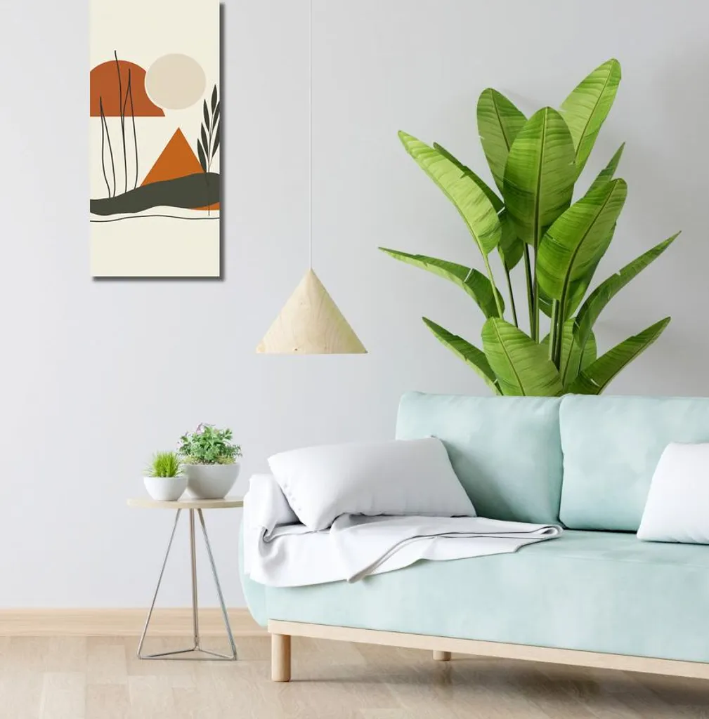 Image murale beige 30 x 70 cm - Finition premium et format original