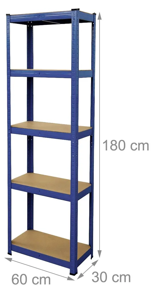 Étagère de rangement modulable 5 niveaux avec structure renforcée - 4
