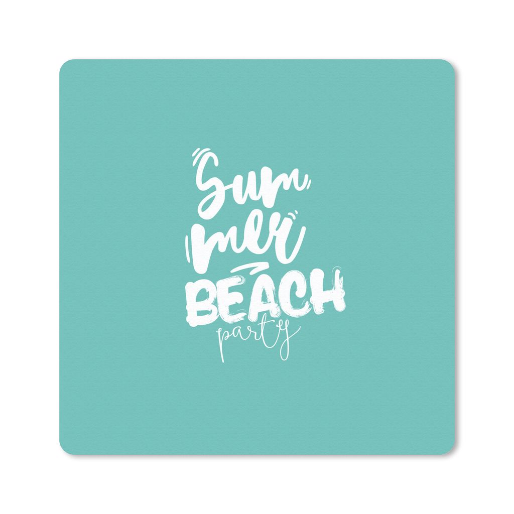 MuchoWow Mauspad Mousepad Sommer - Strand - Blau 30x30 cm - Mousepads - Maus Mat - Pad - Mausunterlage - Gaming