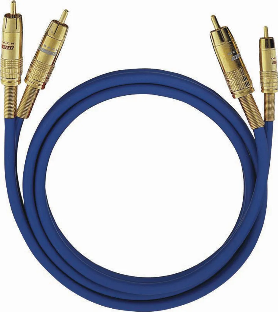 Oehlbach NF 1 Master Câble RCA Blindé 0,5m - Conducteur Cuivre OFC