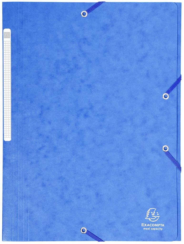 EXACOMPTA Eckspannermappe DIN A4 Karton blau