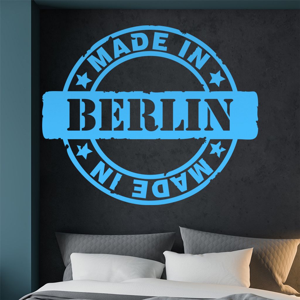 KIWISTAR Berlin - Old School Retro Logo Wandtattoo in 6 Größen - Wandaufkleber Wall Sticker - Dekoration, Küche, Wohnzimmer, Schlafzimmer, Bade...