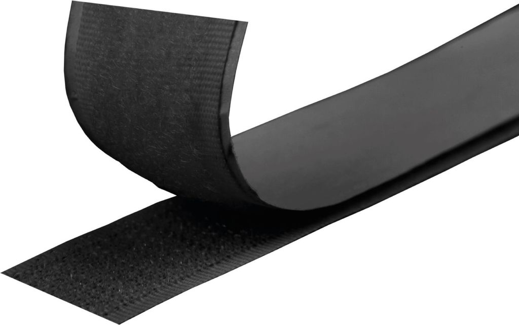 Pro Home Klettverschlussband 3 x 300cm "Schwarz" Nähbares Flausch- und Hakenband Extra Stark
