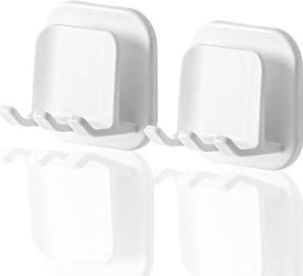 ZDZBLX 2 Stück Zahnbürstenhalter Wand Zahnputzbecherhalter Ohne Bohren, Wasserdicht Toothbrush Holder Selbstklebend Elektrische Zahnbürste Halte...