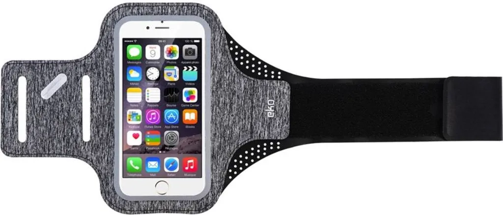 Fascia Braccio Sportiva Eko per Smartphone 4.7" - Grigio Running