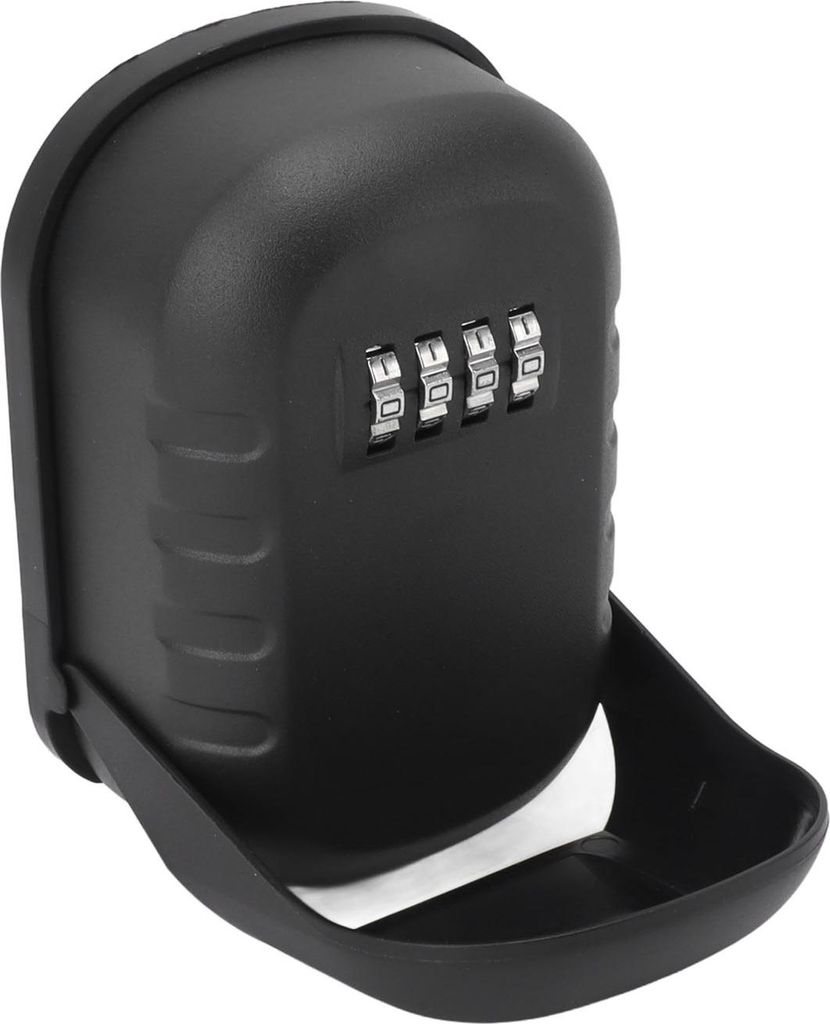 Key Lock Box Safe Security Wall Mounted Waterproof Password Combination Lock Storage Box for House Key Matte Black