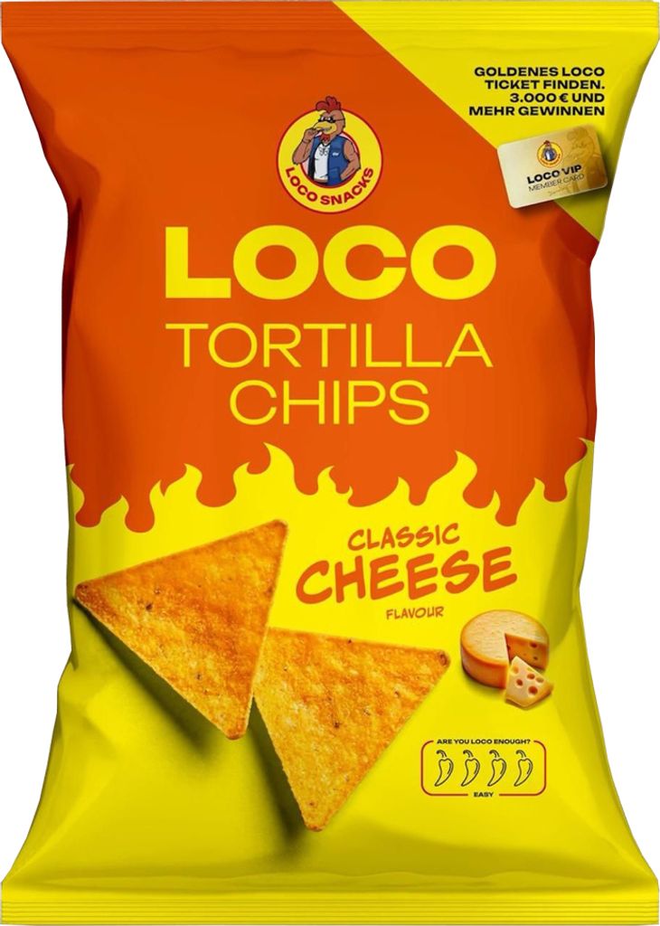 LOCO Tortilla Chips Classic Cheese 100g Produktbild 