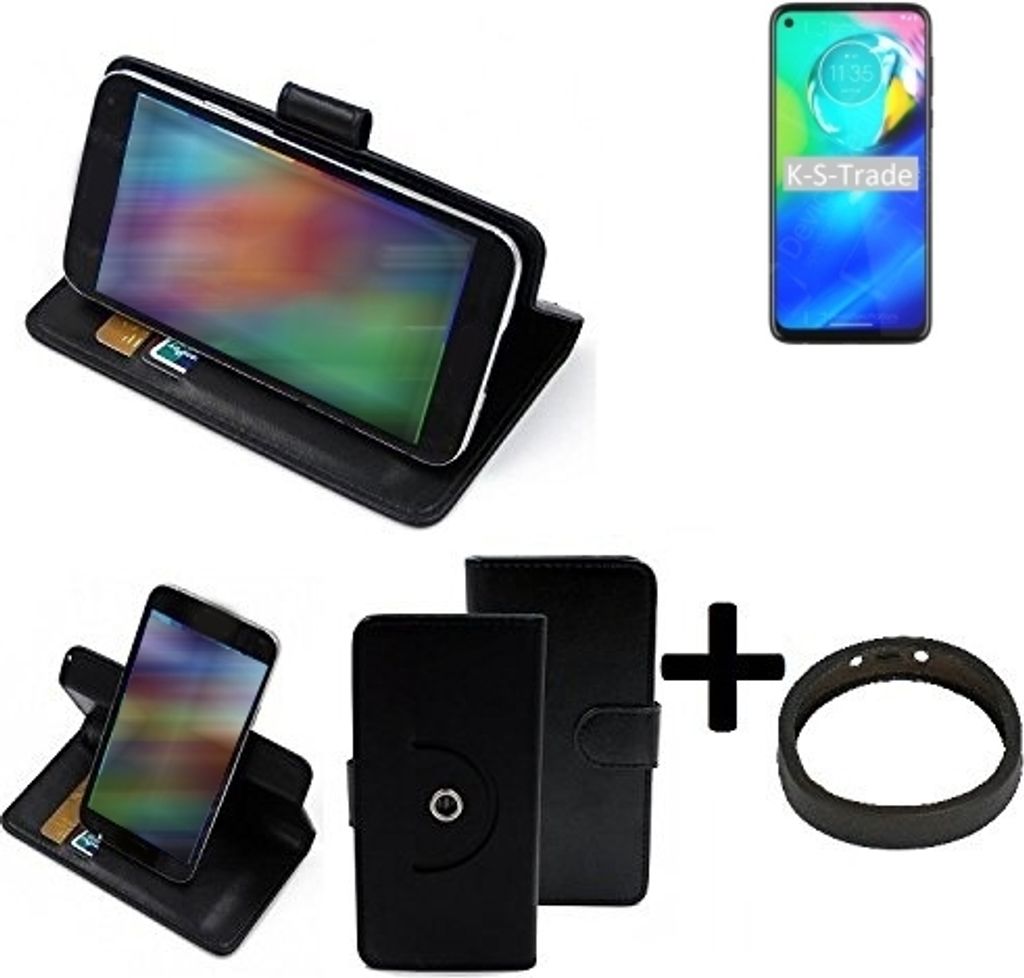 K-S-Trade Case Schutz Hülle kompatibel mit Motorola Moto G Power + Bumper Handy Hülle Flipcase Smartphone Cover Handy Schutz Tasche Walletcase