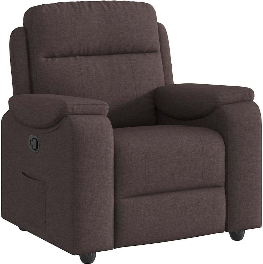 "WINTER SALE"Relaxsessel- TV-Sessel - Einzelsofa elegantes Design - Dunkelbraun Stoff - 96x99x102cm - Couchsessel NeuMöbel820635