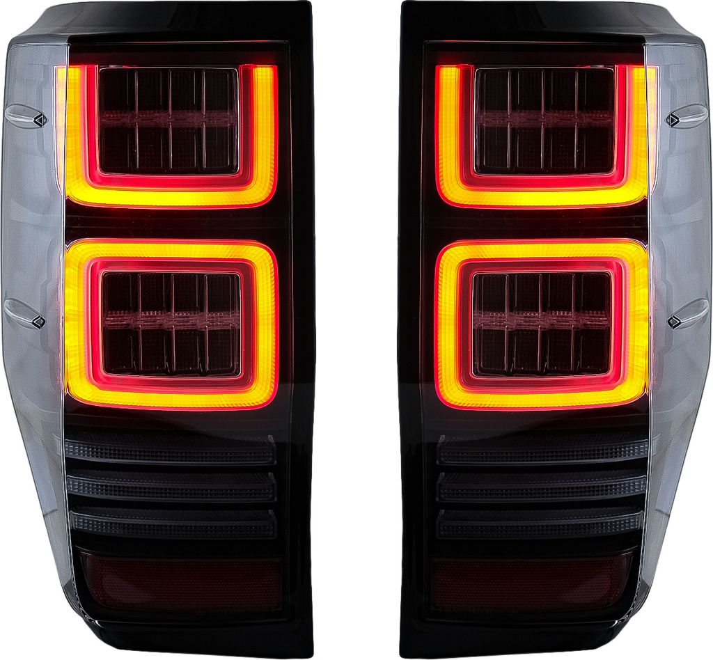 Rücklichter LED für Ford Ranger 2012-2018 klar Sequentiell Dynamisch Drehen Lichter