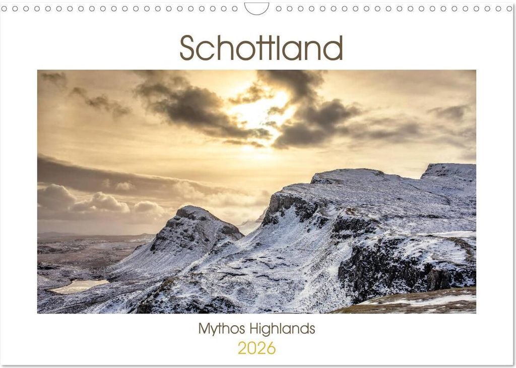Schottland - Mythos Highlands (Wandkalender 2026 DIN A3 quer), CALVENDO Monatskalender