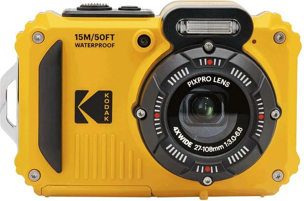 Appareil Kodak WPZ2WH Jaune Antichoc avec Wi-Fi et Vidéo Full HD 16 MP