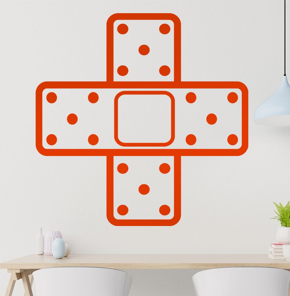 Pflaster kreuz Wandtattoo in 6 Größen - Wandaufkleber Wall Sticker - Dekoration, Küche, Wohnzimmer, Schlafzimmer, Badezimmer