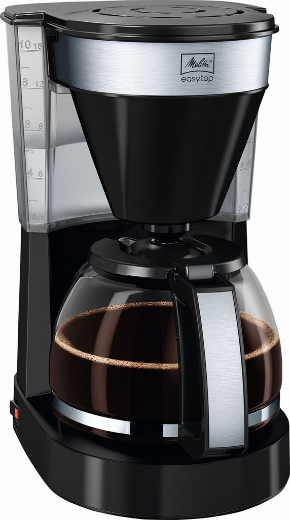 Melitta EASY TOP II 1023-04 Filterkaffeemaschine, Glaskanne, 15 Tassen, Abschaltautomatik