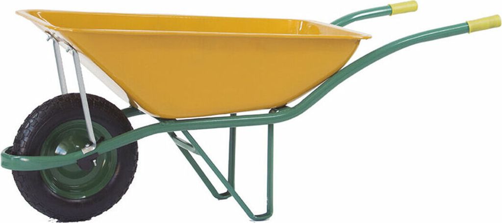 Brouette Altrad 90l Jaune Robuste, 90 Litres, Idéale Jardin Image du produit 