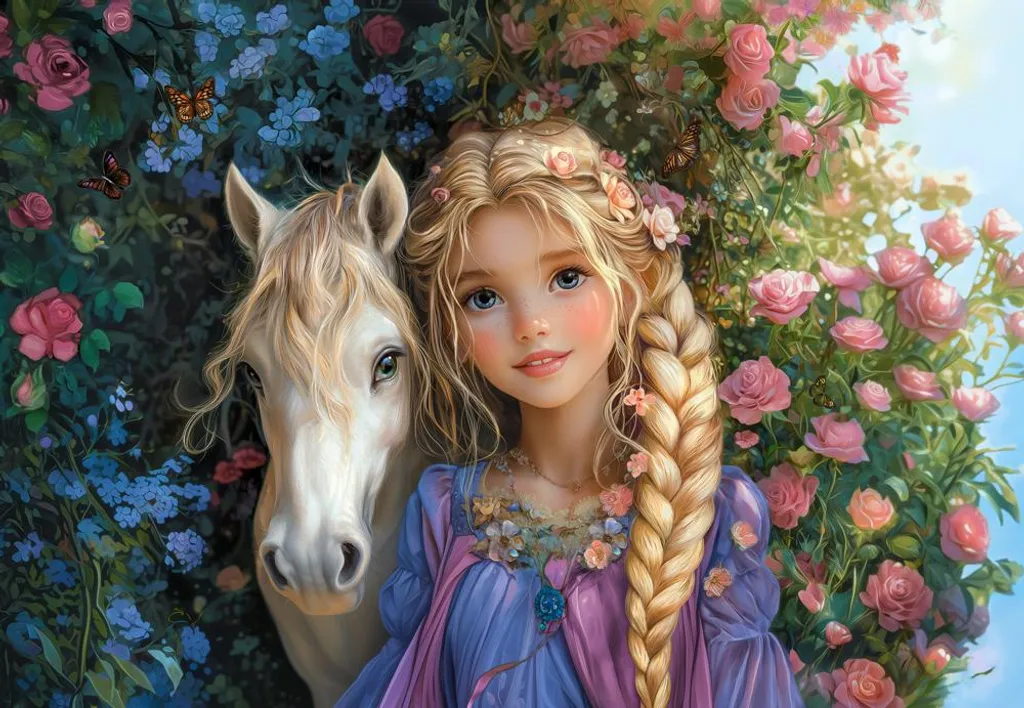 Puzzle 1500 pièces Princesse et cheval : pièces uniques sans erreur