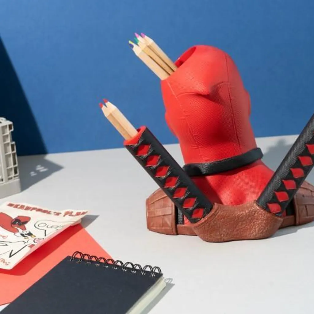 Pot à Crayons Deadpool Erik - Finition Premium Design Marvel Durable - 6