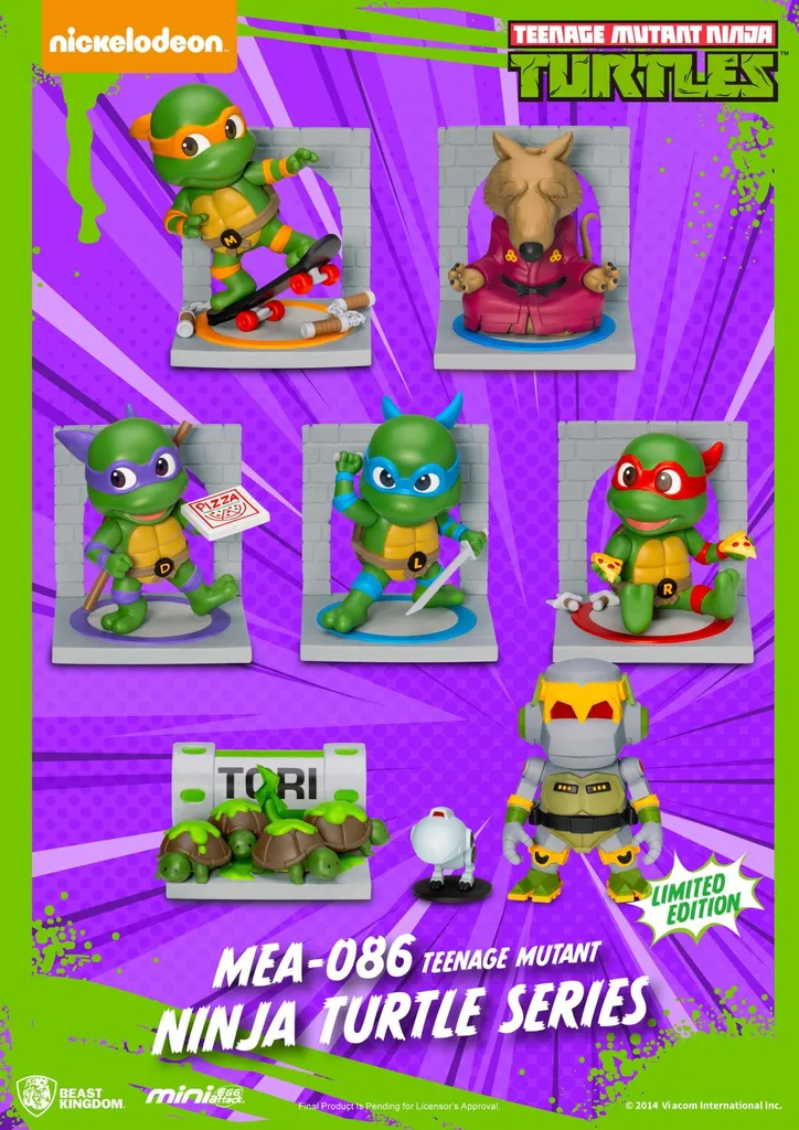 Pack de Figurines TMNT à Collectionner - Modèles Mini Egg Attack - 10