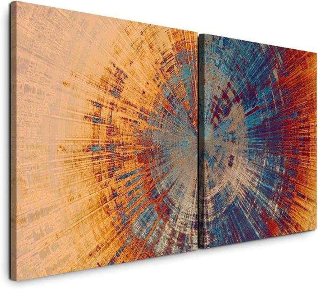 Tableau d'art contemporain 120 x 60 cm pour décoration salon et bureau