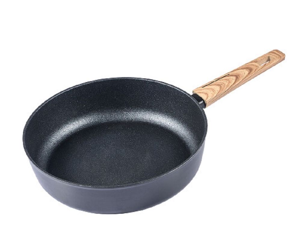 SCHÄFER Schmorpfanne Ø 28cm Maple Wood Geeignet für alle Herdarten schwarz matt