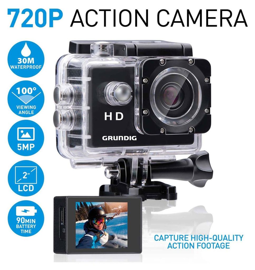 Grundig Action Cam 720P Wodoodporna kamera akcji - Kamera Zdjęcie produktu 