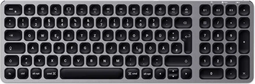 Satechi Clavier Alu Bluetooth Rétroéclairé Argent avec Recharge USB-C