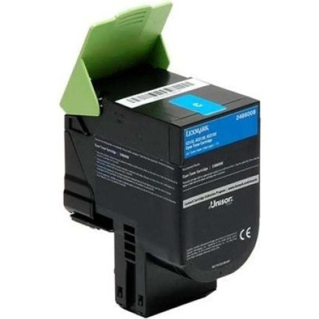 Lexmark 24B6008 Toner Cyan d'Origine pour Imprimantes Laser (3000 Pages)