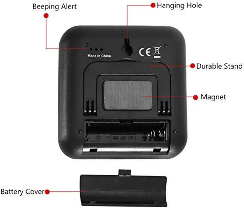 Timer Cucina Digitale Magnetico Mini Allarme Sonoro Display LCD - 8