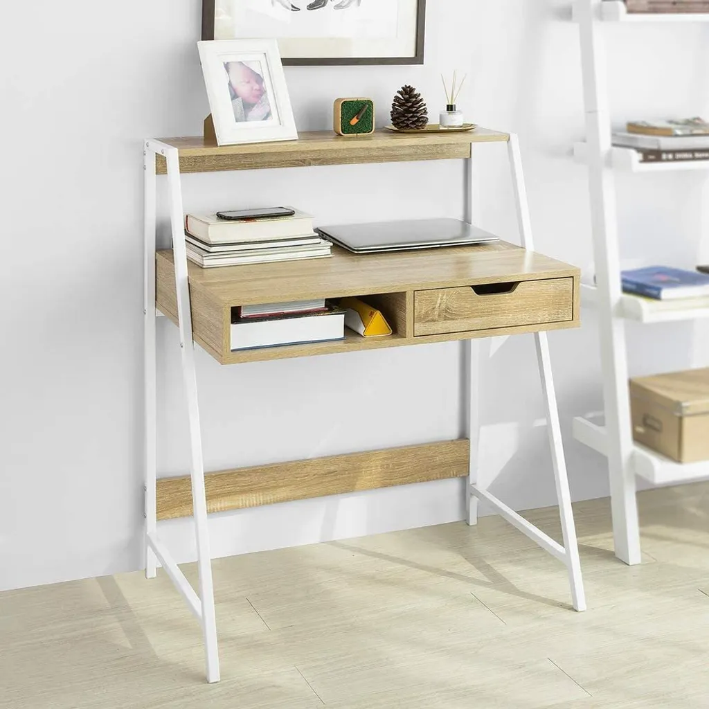 Bureau d'ordinateur moderne avec rangement | Rootz Home Office