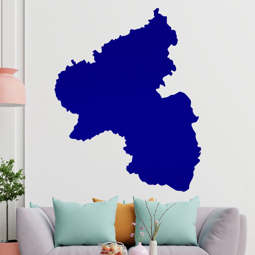 KIWISTAR Bundesland Rheinland-Pfalz - Mainz Nürburgring Wandtattoo in 6 Größen - Wandaufkleber Wall Sticker - Dekoration, Küche, Wohnzimmer, Sc...