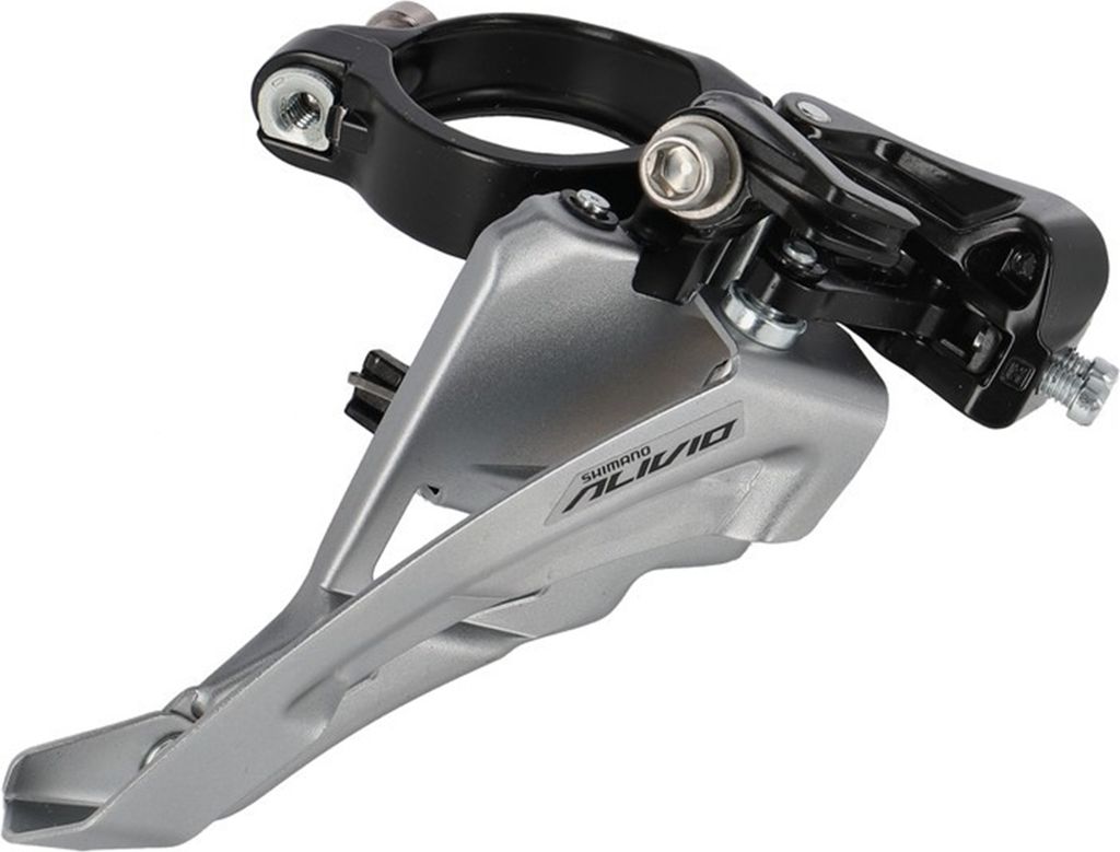 SHIMANO FD-M3100-M Umwerfer 'ALIVIO', 3x9-fach, Side Swing, 34,9 mm, 66-69°, schwarz/silber