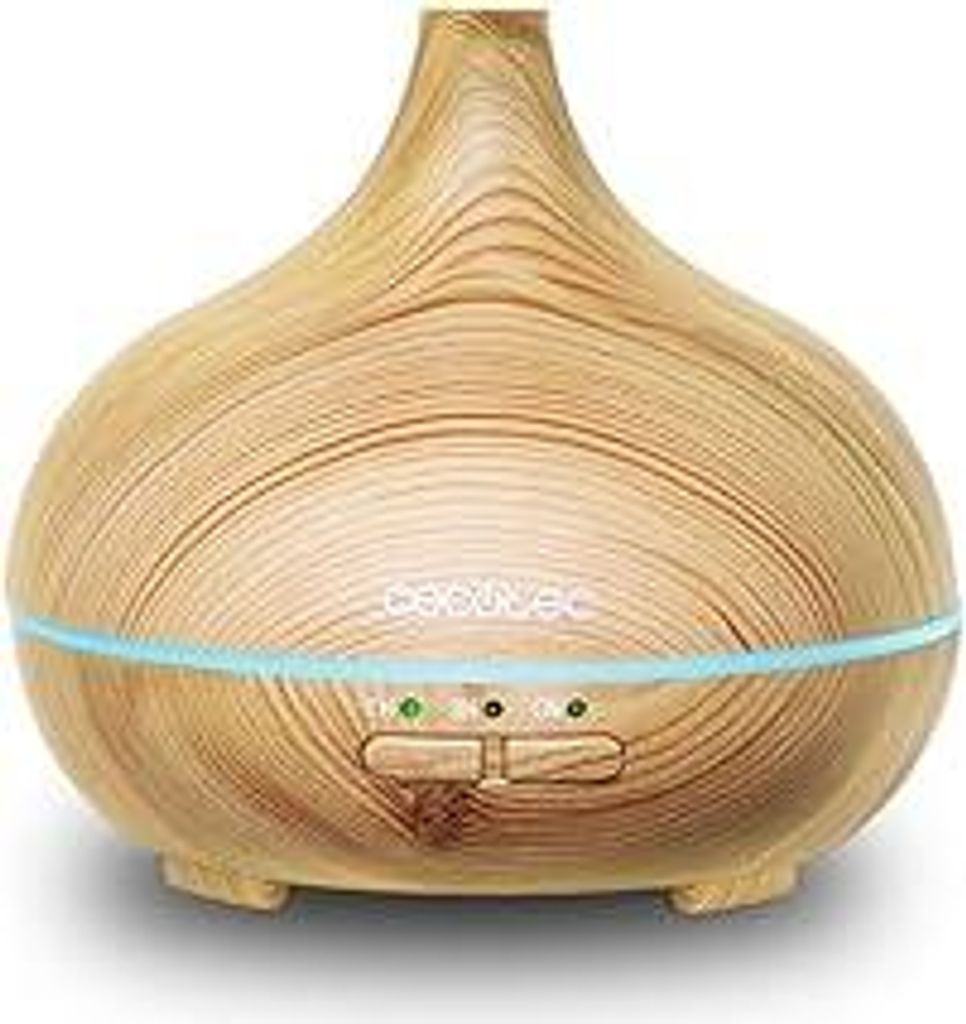Cecotec Ultraschall- Luftbefeuchter Pure Aroma - 150-300 ml, mit Timer, 7 LED Farben, Funktion Aromatherapie, Ultra leise. (150 ml, Yang)