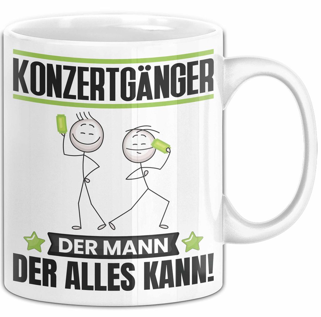 Konzertgänger Tasse Geschenk für Konzertgänger Der Mann Der Alles Kann Geschenkidee zum Geburtstag (Weiß)