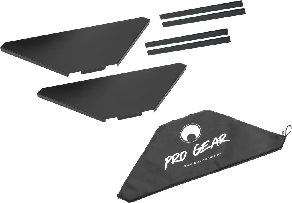 OMNITRONIC Eckplatten inkl. Tasche für Mobile DJ Stand (32000028)