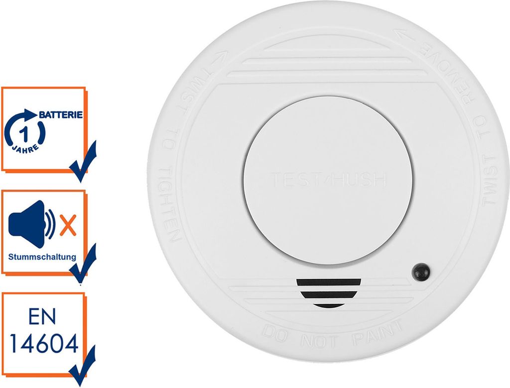 Smartwares Optyczny czujnik dymu RM250 85 dB z baterią na 1 Zdjęcie produktu 13