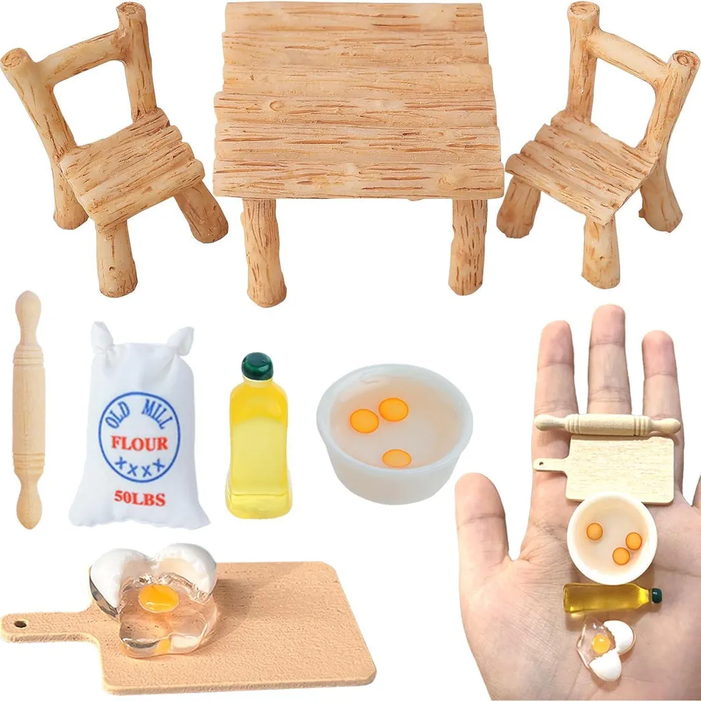 Décoration de Noël pour maison de poupées : kit pâtisserie du Lutin 1/12