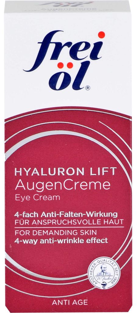 frei öl Anti Age Hyaluron Lift Augencreme, 15 ml CRE