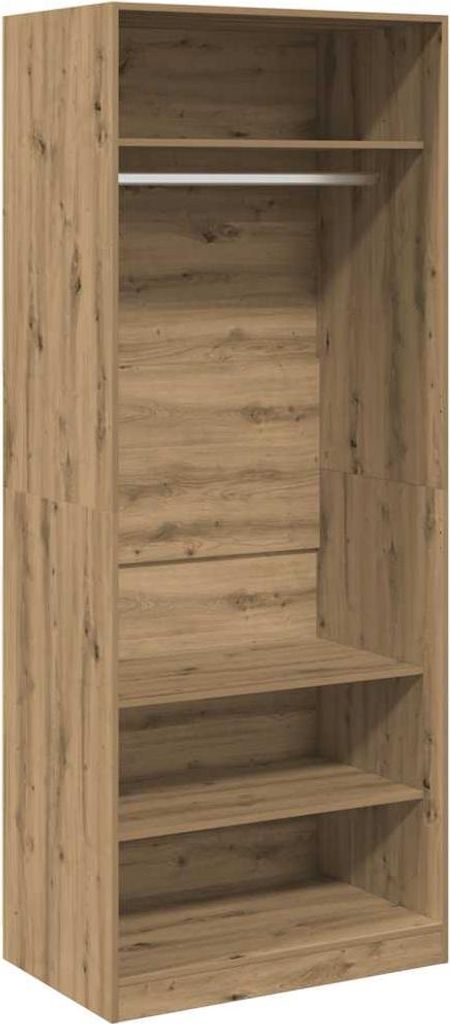 vidaXL Šatní skříň Artisan dub 80x50x200 cm materiál na Obrázek produktu 
