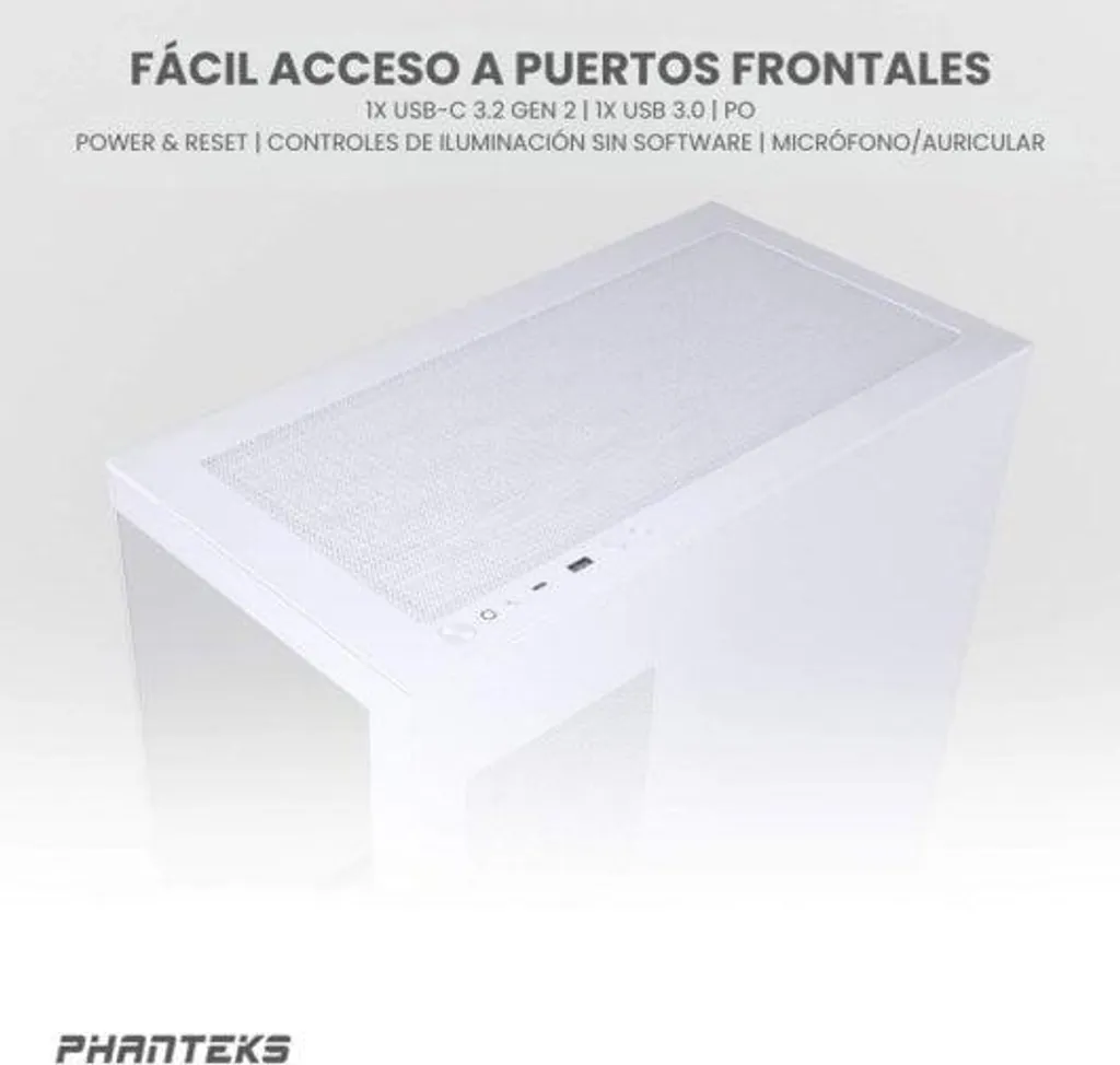 Boîtier D-RGB Phanteks XT View Blanc - Verre Trempé et Airflow Optimisé - 15