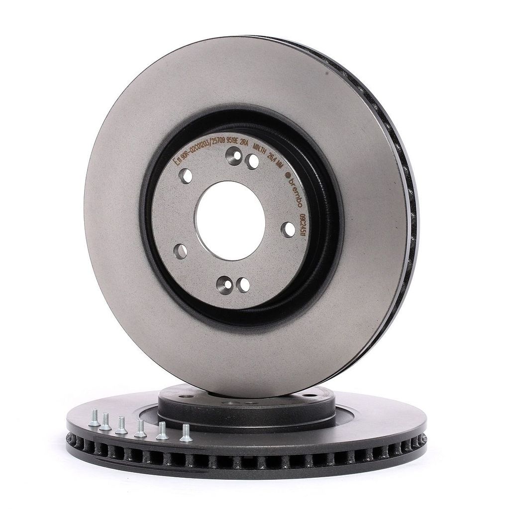2x BREMBO Bremsscheibe 09.C245.11 für HYUNDAI ix35 (LM EL Produktbild 