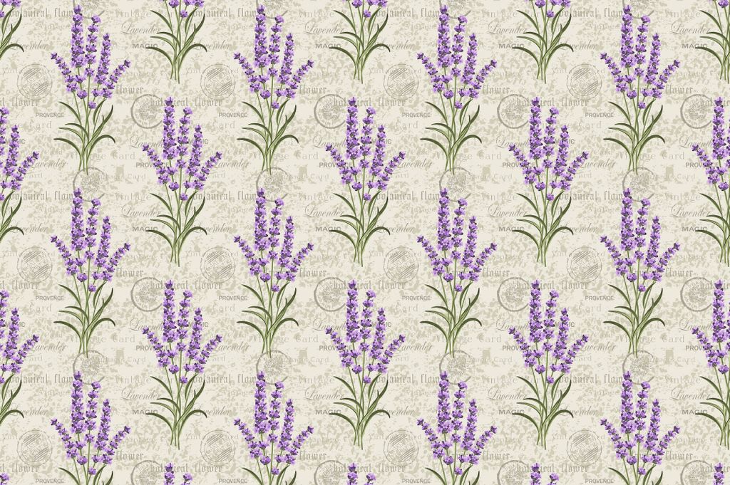 Muralo Fototapete 405 x 270 cm Vlies Tapete Wandtapeten moderne Wandbilder XXL Blumen Lavendel Blätter Optik