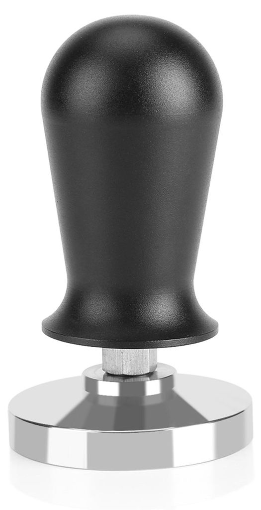 58 mm/51 mm Edelstahl-Kaffeestampfer mit flachem Boden, Espressobohnen-Presswerkzeug, 58 mm