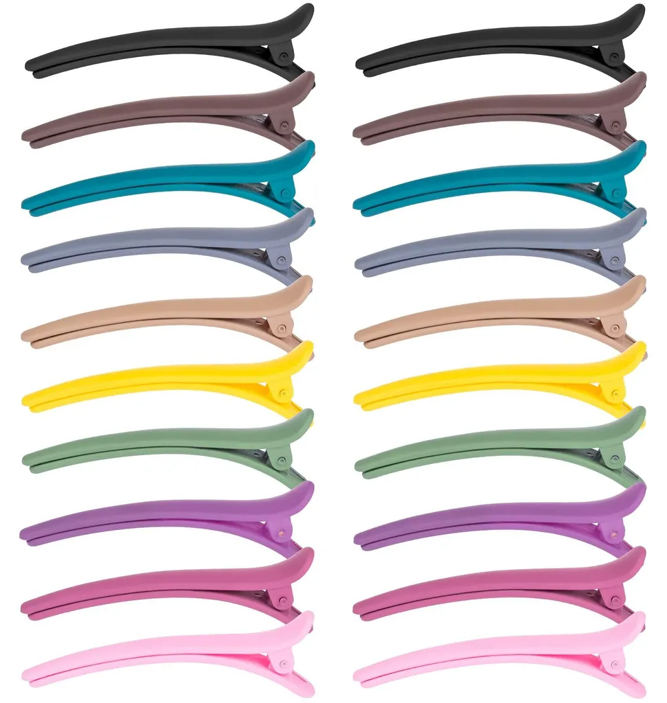 Barrettes combinées pour coiffeurs et femmes, lot de 20 pièces assorties