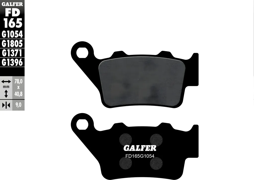 Jeu de plaquettes de frein semi-métalliques Galfer pour scooter BMW C1