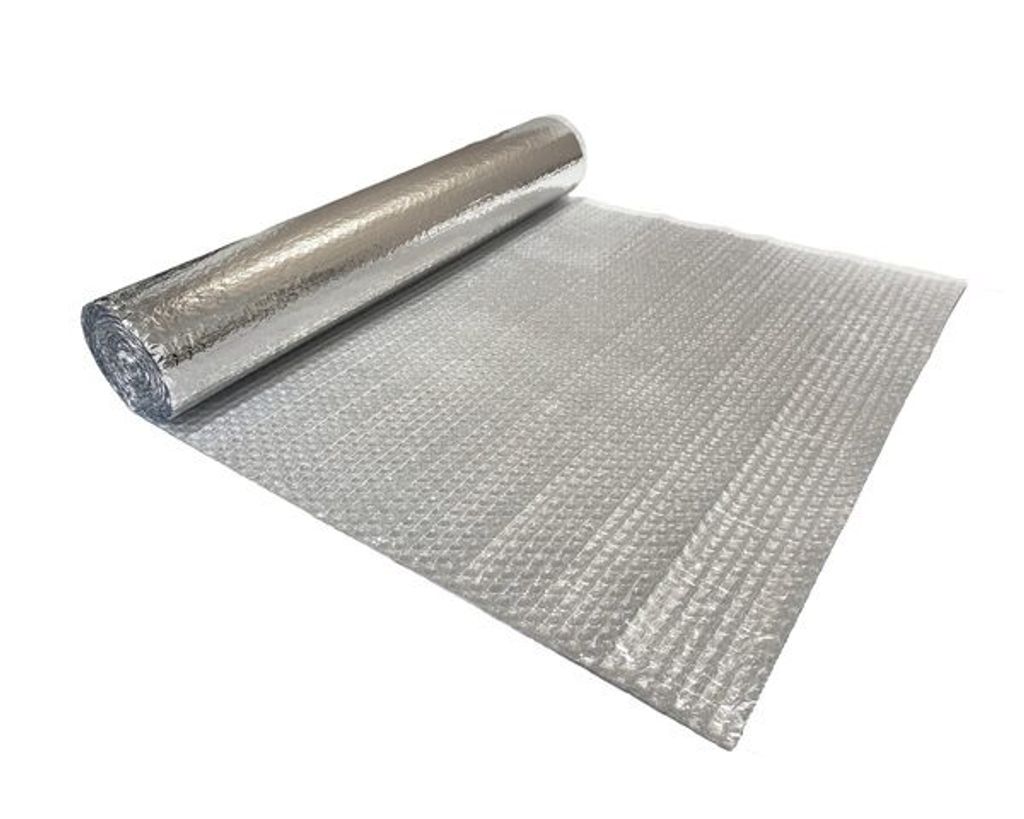 1x ALU-TOP Luftpolsterfolie 120cm x  1m PET mit ALU Produktbild 