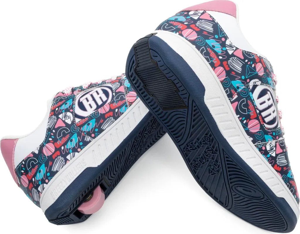 Breezy Rollers 2241891 Groovy blanc et multicolore, baskets à roue