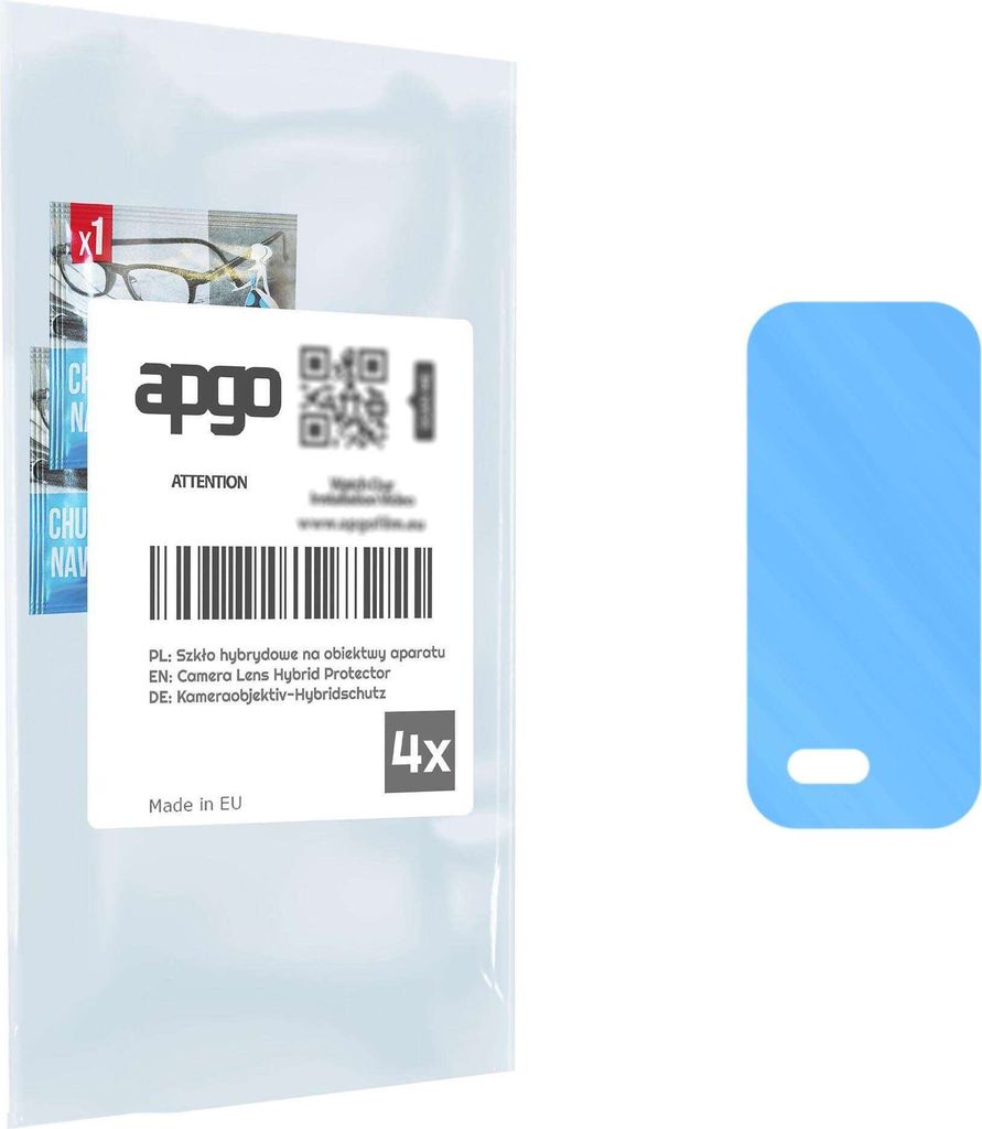 apgo 4 Stück Hybrid Kameraschutz, Kamera-Schutzglas Produktbild 