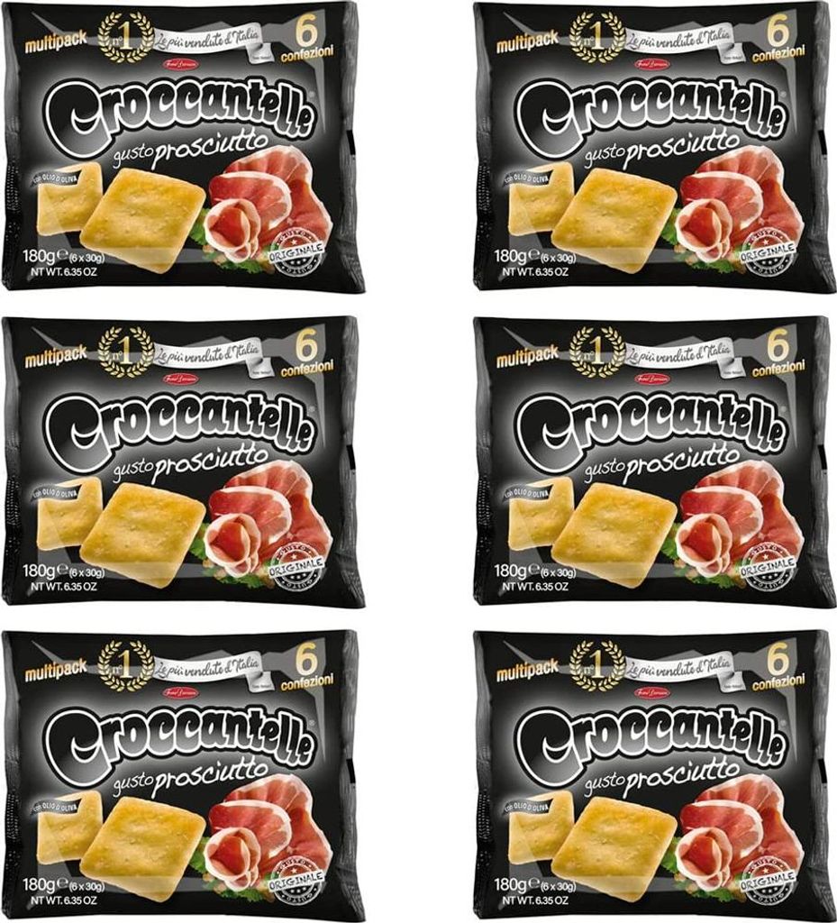 6x Croccantelle Gusto Prosciutto Schinken multipack 210 g Produktbild 